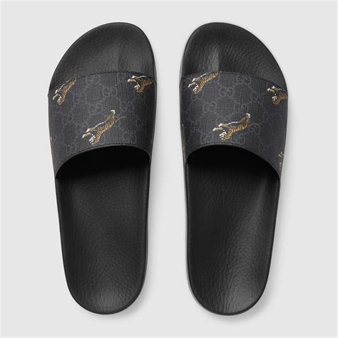 gucci slides men au|gucci tiger slides men's.